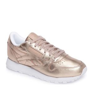 Reebok Rose Gold Metal Classic Sneakers